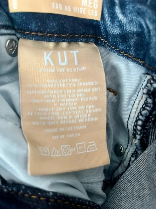 Kut from the Kloth Meg Fab Ab High Waist Wide-Leg Jeans - Picture 8 of 10